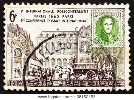 Poštovní známka Belgie 1963 Hotel des Postes, Paříž
