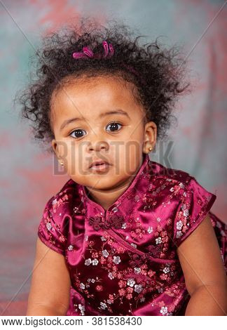portrait of African baby girl from Eretria 