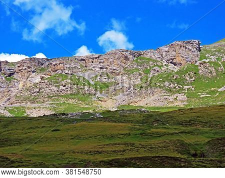Alpine Peak Tannenschild Between The Tannensee Lake And Melchtal Valley, Kerns - Canton Of Obwald, S