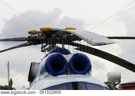 Helicopter Blades Engine Fly Transport Rescue Helipad Landing