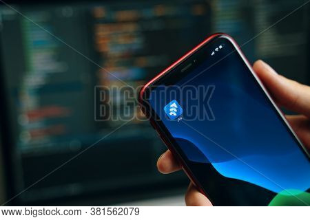 Bishkek, Kyrgyzstan - March 14, 2020: Jira Task Manager Software On Apple Iphone Smartphone