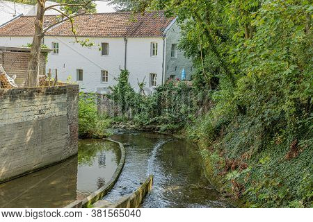 Rio Jeker With Its Fish Monitoring Channel Or Fish Transfer System, Fish Passage With Rocky Ramps Cr