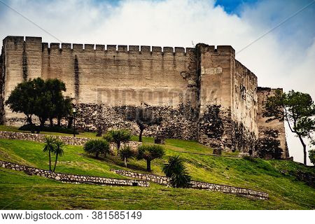 Sohail Castle In Fuengirola, Malaga Spain. Tourist Attraction, Place To Visit. Holidays On Costa Del