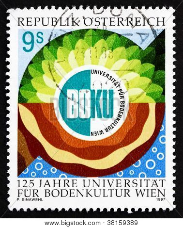 Postage stamp Austria 1997 Vienna Agricultural University