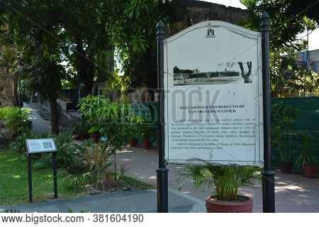 Manila, Ph - Apr 7 - Baluartillo And Reducto De San Francisco Javier Sign At Intramuros On April 7, 