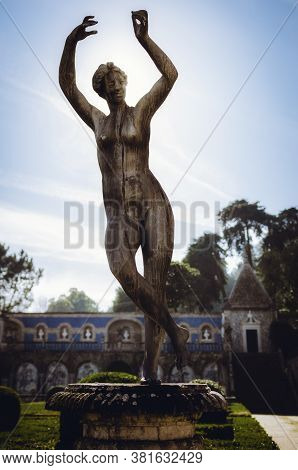 Lisbon, Portugal - February 6, 2019: Gardens Of The Palace Of The Marquisses De Fronteira In Lisbon,