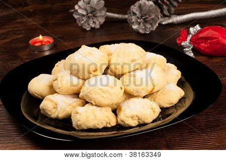 Polvorones med julepynt