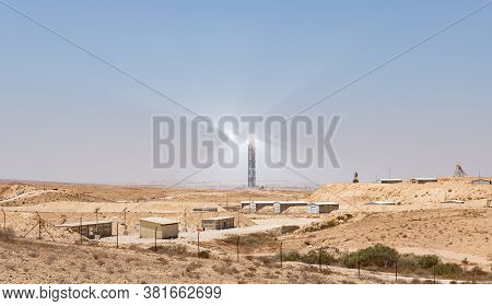 Solar Phantoms In The Air Next To The Tower Of The Israeli Environmental Services Company - Alstom S