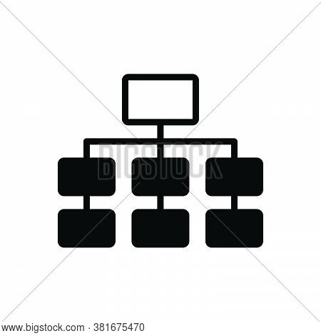 Black Solid Icon For Diagram Blueprint Hierarchy Organization Database Layout Chart Draft Circular G