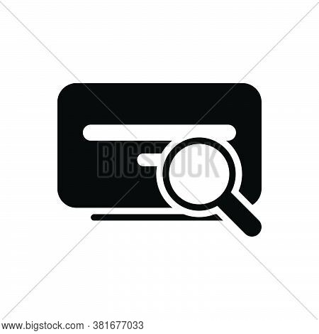 Black Solid Icon For Search Investigation Find Quest Research Inquest Scrutiny Discovery