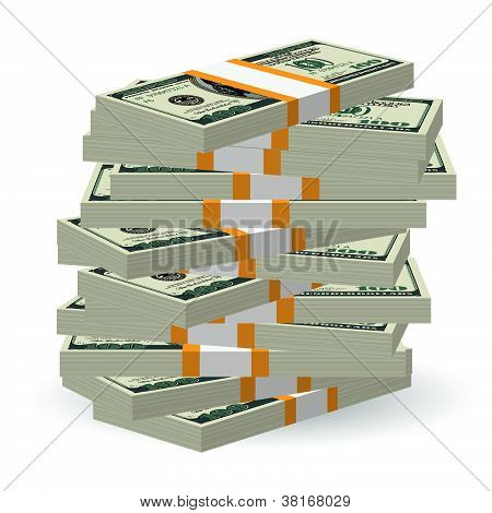 Banknotes stack