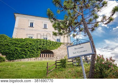 Noble Palace Of The Abbot, Built In The 17th Century, Located In The Ancient Castle Of Castellabate 