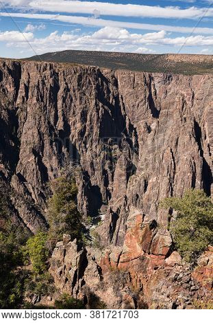Black Canyon Of The Gunnison National Park, Is A Deep Gorge, Carved Out By The Gunnison River. A Pop
