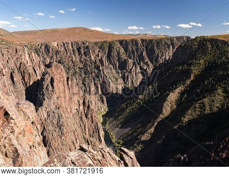 Black Canyon Of The Gunnison National Park, Is A Deep Gorge, Carved Out By The Gunnison River. A Pop