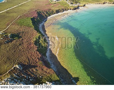 Scenic View Of Crozon Peninsula, One Of The Most Popular Tourist Destinations In Brittany, France. A