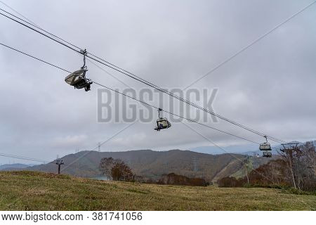 Naeba, Yuzawa, Niigata Prefecture, Japan - Oct 21 2019 : Tashiro Rapid Lift, Tashiro Ski Resort In A