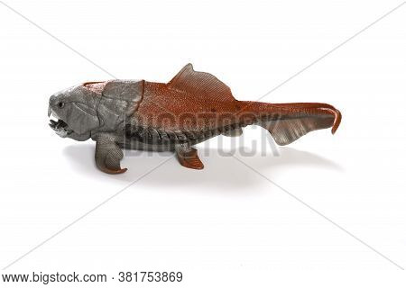 Side View Dunkleosteus Terrelli Model On White