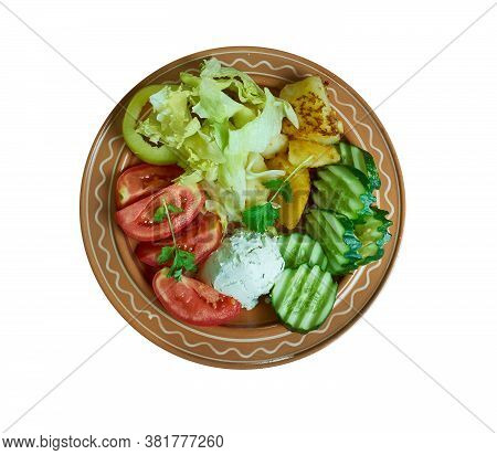 Bulgarian  Chevermeto Salad - Vegetable Salad, Balkan Cuisine