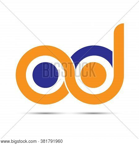 Stylized Lowercase Letters O And B Are Linked By A Single Line For A Logo, Monogram, Or Monogram. Ve