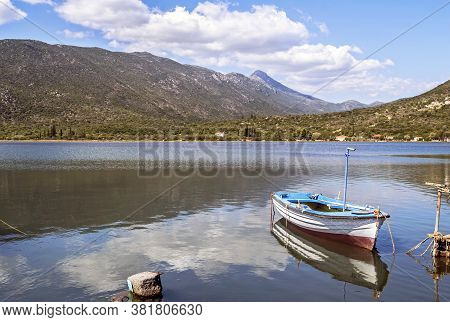 Landscape Of Ierakas Or Gerakas Village Laconia Peloponnese Greece