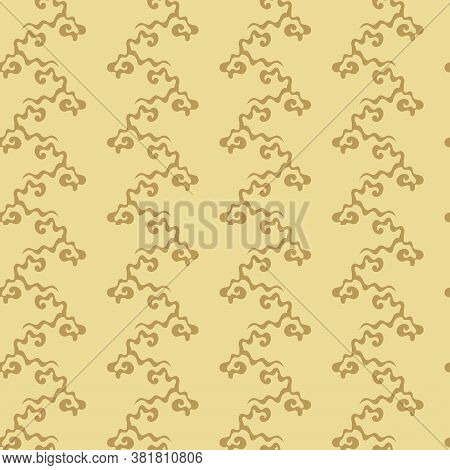 Japanese National Flower Pattern. Hand Drwn Seamless Background For Fabric And Other Surfaces.