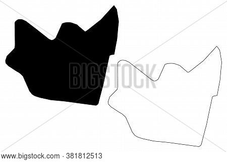 Huambo City (republic Of Angola, Huambo Province) Map Vector Illustration, Scribble Sketch City Of N