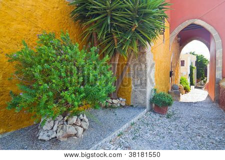 Lille gade i Rhodos by