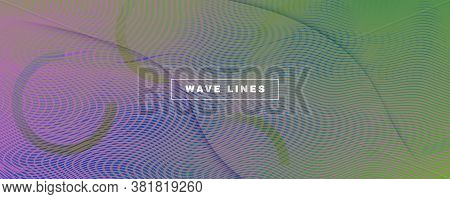 Flow Geometric Abstract. Vector Dynamic Lines Movement. Colorful Creative Texture. Graphic Gradient 
