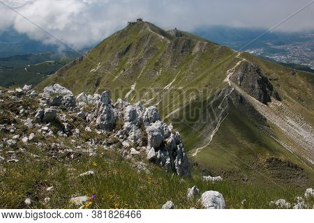 Panoramic View Of The Summit Of Mount Terminillo In Lazio
