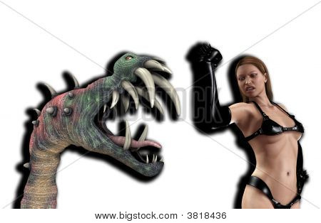 Pvc sexy donna Vs Monster