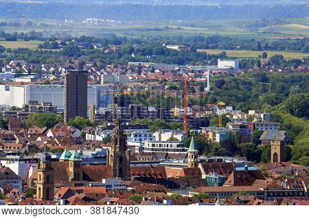 Heilbronn Von Oben Is A Sight Of The City Of Heilbronn
