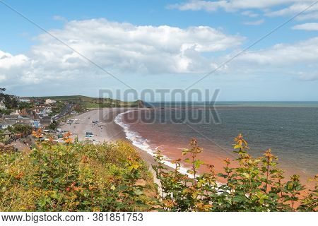 Landscape Photo Of The Beach At Budleigh Salterton In Devon
