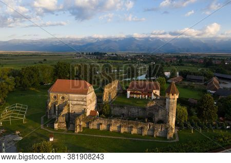 Carta - Ruins of Medieval Cistercian abbey from Carta village, Sibiu county, Transylvania, Romania