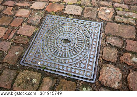 Miltenberg, Bayern / Germany - 13 07 2020: Manhole Cover Of The City Of Miltenberg