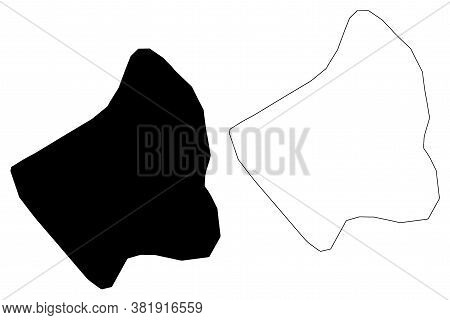 Parakou City (republic Of Benin, Borgou Department) Map Vector Illustration, Scribble Sketch City Of