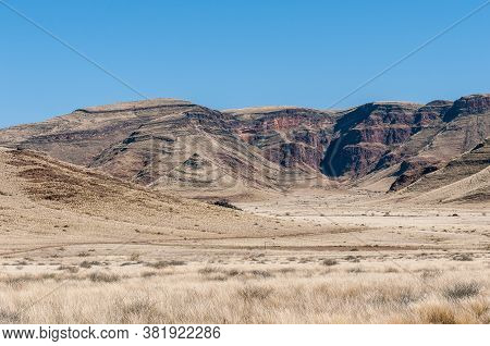 A Mountain Landscape On Road C27 Between Sesriem And Betta.