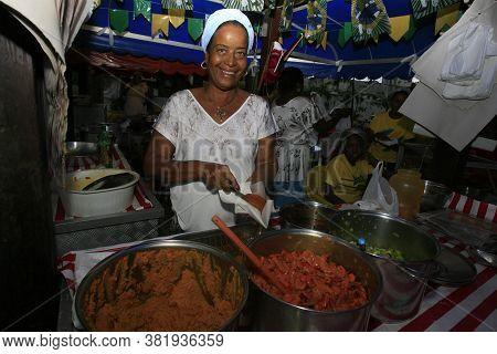 Salvador, Bahia / Brazil - June 5, 2014: Jaciara De Jesus Santos, 