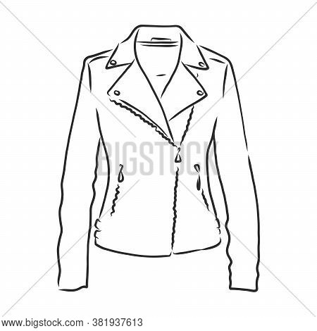 Hand Drawn Vector Illustration. Creative Black Contour Art Work. Ink Fashion Illustration. Vector Il