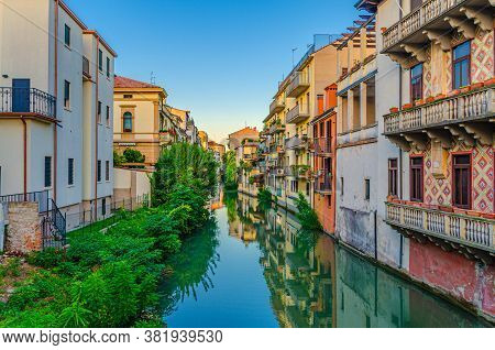 Ponte Gregorio Barbarigo Bridge Across Canal With Buildings On Sides In Historical City Centre Of Pa