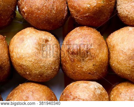 Bonda, A Traditional Kerala Tea Time Snack Made Of Maida Or Wheat Flour And Jaggery