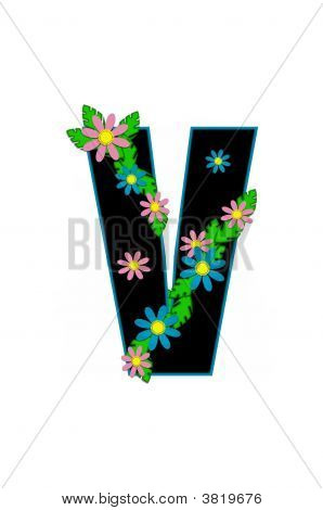 알로하 알파벳 편지 V
