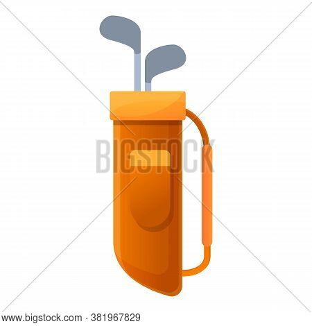 Club Golf Bag Icon. Cartoon Of Club Golf Bag Vector Icon For Web Design Isolated On White Background