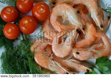 Prawns (latin. Caridea) As Food - Delicacy