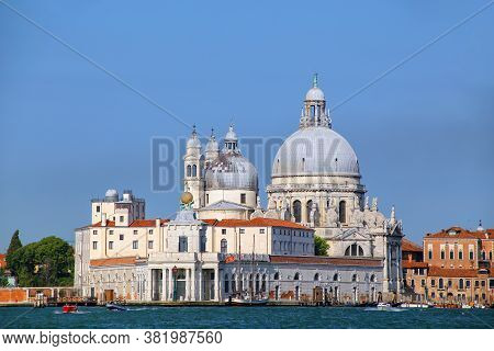 Basilica Di Santa Maria Della Salute On Punta Della Dogana In Venice, Italy. This Church Was Commisi
