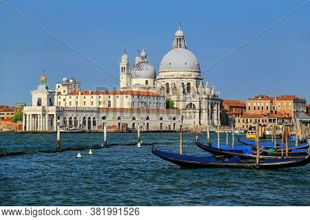 Basilica Di Santa Maria Della Salute On Punta Della Dogana In Venice, Italy. This Church Was Commisi