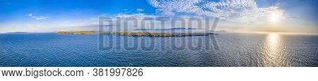 Aerial View Of The Coastline At Daros In County Donegal - Ireland.