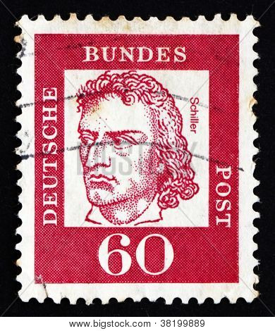 Postage stamp Germany 1962 Friedrich von Schiller