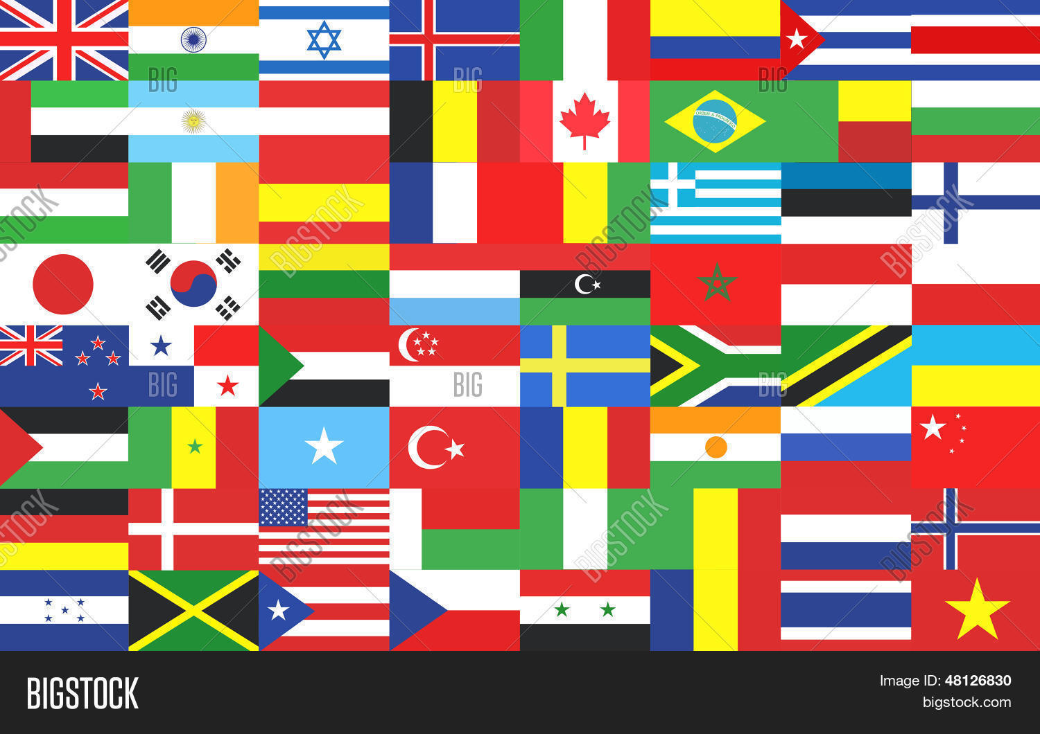 Collection Flags. Vector & Photo (Free Trial) | Bigstock