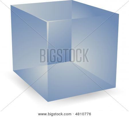 3D průsvitné kostky