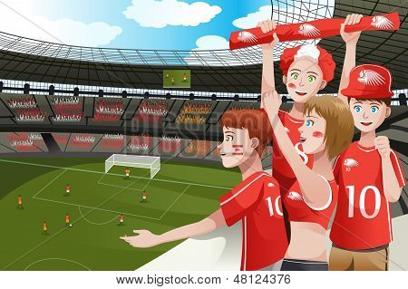 Aficionados al deporte en un estadio